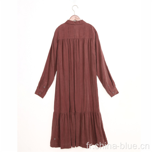 Robe cupro de haute qualité pour dames